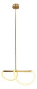 Lustră LED SUPREME suspendată pe cablu, 18 W, 230 V, 80 cm, auriu