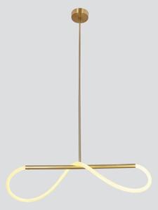Lustră LED SUPREME suspendată pe cablu, 18 W, 230 V, 80 cm, auriu