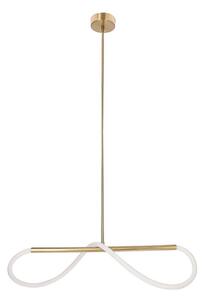 Lustră LED SUPREME suspendată pe cablu, 18 W, 230 V, 80 cm, auriu