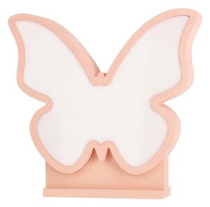 Lampă de birou LED pentru copii BUTTERFLY LED/14W/230V roz