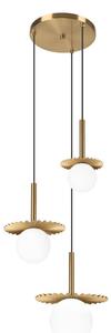 Lustră suspendată pe cablu CHITA 3xG9/5W/230V aurie