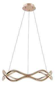 Lustră LED suspendată pe cablu VAVE LED/28W/230V aur roz