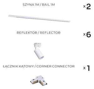 Zuma Line 3565 - Spot pentru sistem de șină TUBE, 6 x GU10, 35 W, 230 V, alb