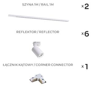 Zuma Line 3567 - Spot pe șină TORE 6xGU10/35W/230V alb