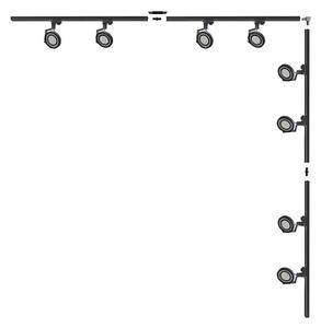 Zuma Line 3590 - Corp spot pe șină MASTER, 8x GU10, 15W, 230V, negru