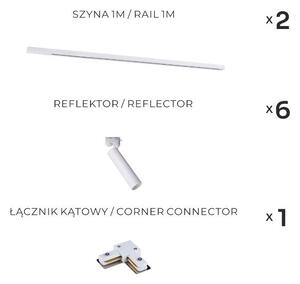 Zuma Line 3578 - Spot pentru șină LULU 6xGU10/35W/230V alb