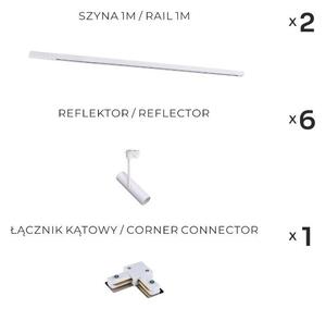Zuma Line 3576 - Spot pe șină LISA 6xGU10/35W/230V alb