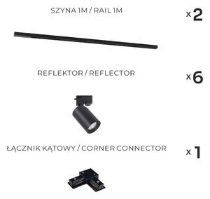 Spot pe șină Zuma Line TORE 3566, 6x GU10/35W/230V, negru