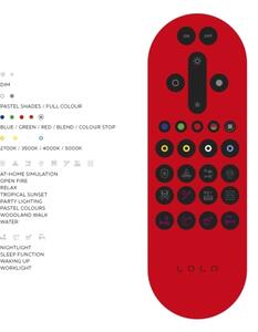 Plafonieră LED RGB dimabilă JUST LIGHT. 16266-55 LOLA WAVE LED/30W/230V + telecomandă