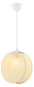 Lustră pe cablu DRUM 1xE27/60W/230V crem