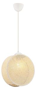 Pendul cu cablu DRUM 1xE27/60W/230V crem