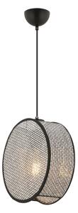 Lustră pe cablu BIG DRUM 1xE27/60W/230V gri/negru