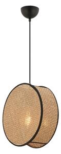 Pendul cu cablu BIG DRUM, 1 x E27, 60 W, 230 V, maro/negru