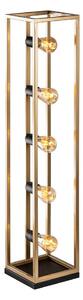 Lampadar KAFES 5xE27/40W/230V auriu