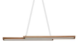 Candelabru LED SENTO suspendat pe cablu, 19W/230V, lemn