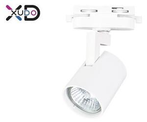 Sistem de sine monofazate, 2 x 1 metru, 4 reflectoare, LED GU10, conectori, maxim 1000W, alb mat