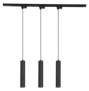 Lustra pe sina monofazata, 3 x bec LED GU10, 35W, 54 x 1300 mm, negru mat