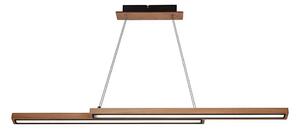 Candelabru LED SENTO suspendat pe cablu, 19W/230V, lemn