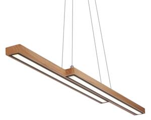 Candelabru LED SENTO suspendat pe cablu, 19W/230V, lemn