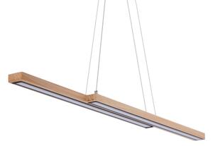 Candelabru LED SENTO suspendat pe cablu, 19W/230V, lemn