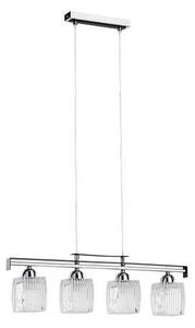 Candelabru suspendat pe cablu ALMA 4xE14/10W/230V crom lucios