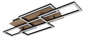 Globo 67359-40 JEFFRY Lampă LED de tavan dimabilă 40W/230V 32,5x87,5 cm maro/negru + telecomandă