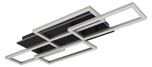 Globo 67359-40A - Plafonieră LED dimabilă JEFFRY 40W/230V 32,5x87,5 cm neagră + telecomandă