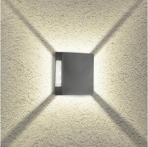 Brilagi - Aplica LED de exterior QUADRAY, 4W, 230V, antracit, IP65