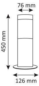 Lampă LED pentru exterior OSLO RGBW dimmabilă, 1xE27/6,5W/230V, IP44, antracit