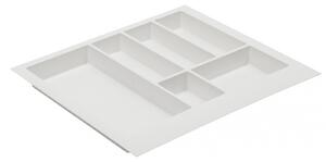 Suport organizare tacamuri Axispace, alb, pentru latime exterioara corp 600 mm, montabil in sertar de bucatarie