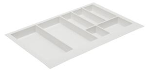 Suport organizare tacamuri Axispace, alb, pentru latime exterioara corp 800 mm, montabil in sertar de bucatarie