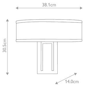 Hinkley HK-HAMPTON2-BB - Aplica de perete HAMPTON, 2x E14, 40W, 230V, aurie