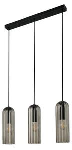 Nordlux - Lustră suspendată cu cablu MIELLA 3xE27/25W/230V negru/fumuriu