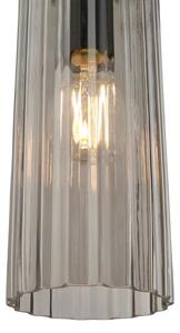 Nordlux - Lustră suspendată cu cablu MIELLA 3xE27/25W/230V negru/fumuriu