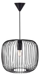 Nordlux - Pendul pe cablu BERONI 1xE27/60W/230V negru, diam. 40 cm