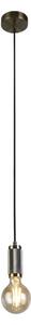 Searchlight 77651AB - Pendul suspendat pe cablu SUSPENSION 1xE27/60W/230V alamă