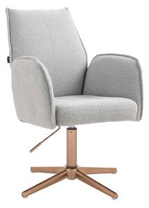 HR280CROSS Scaun Gri Boucle cu Bază Aurie