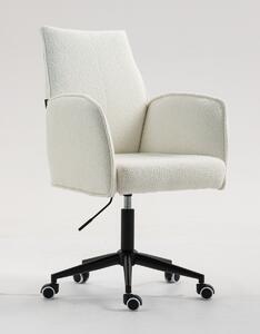 HR280K Scaun Crem Boucle cu Bază Neagră
