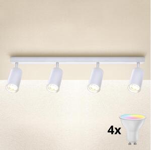 Brilagi SELE Spot LED RGBW reglabil 4xGU10/4,8W/230V alb