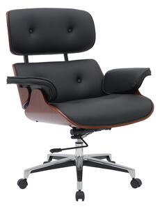 Scaun Directorial Piele Ecologica Kristall Negru
