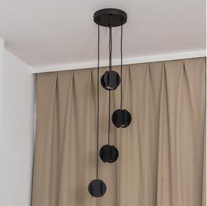 Lustră suspendată pe cablu GAMBIT, 4xGU10/10W/230V, negru