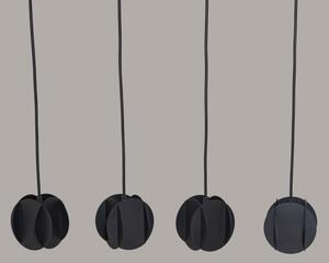 Lustră suspendată pe cablu GAMBIT 4xGU10/10W/230V neagră