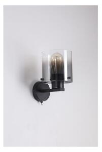 Searchlight 88912-1BK - Aplica de perete SWEDEN 1xE27/60W/230V neagră/fumurie