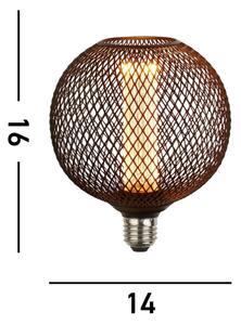 Searchlight 26003BK - Bec LED decorativ Wire Mesh E27/4,5W/230V 2700K
