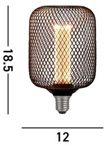 Searchlight 26002BK - Bec LED decorativ Wire Mesh E27/4,5W/230V 2700K