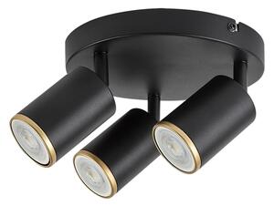 Rabalux 73109 - Spot NOLIE 3xGU10/15W/230V negru