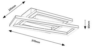 Rabalux 71475 - Plafonieră LED GLAVIAN LED/24W/230V 37x22,5 cm
