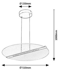 Rabalux 72483 - Pendul LED pe cablu NORAEL LED/24W/230V 3000K