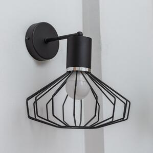 Aplica de perete SOLANO 1xE27/15W/230V negru/crom lucios