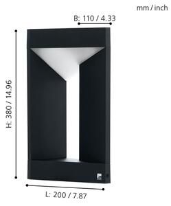 Eglo 98749 - Lampă LED de exterior NEMBRO, 10 W, 230 V, IP54
